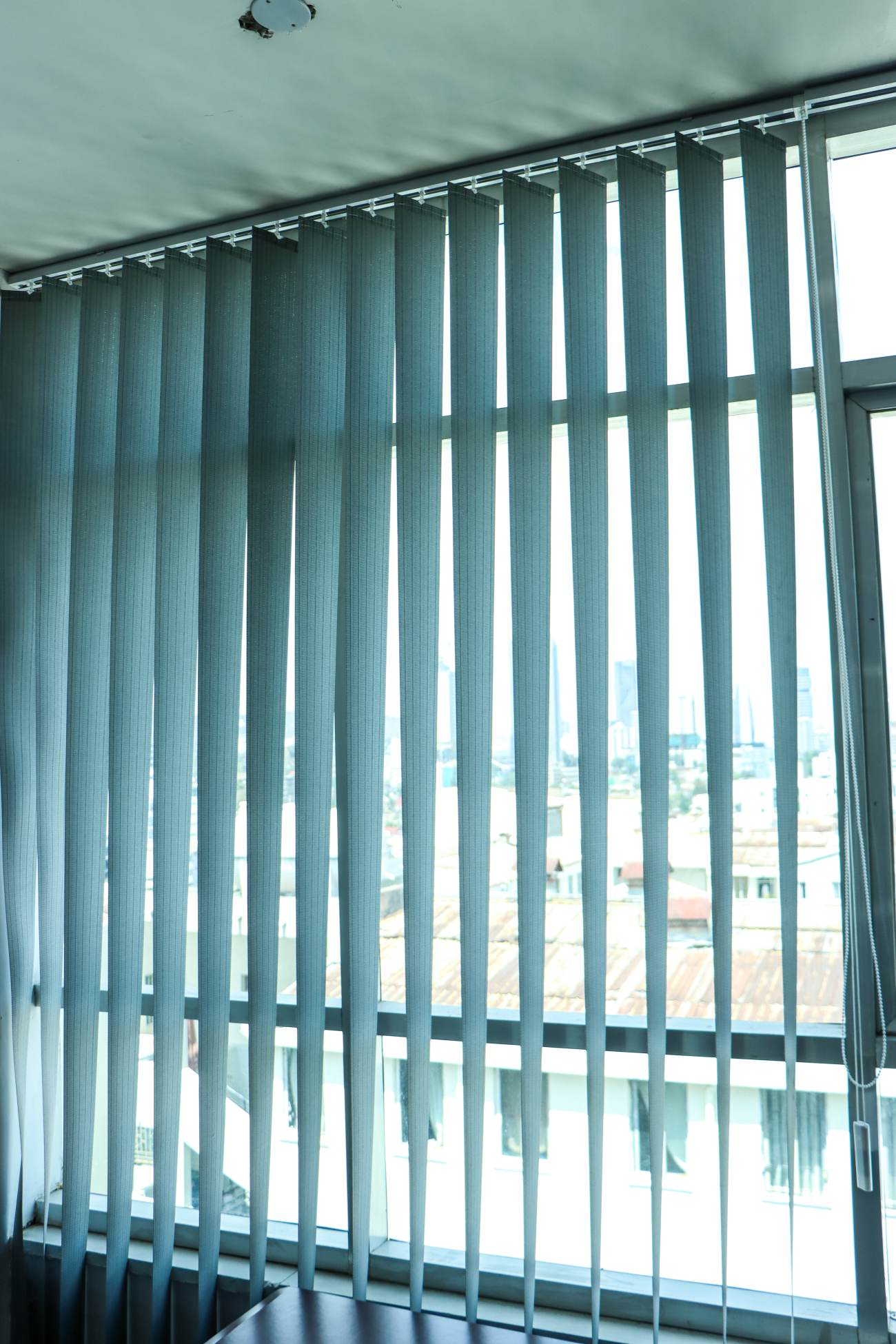 City-facing office glazing